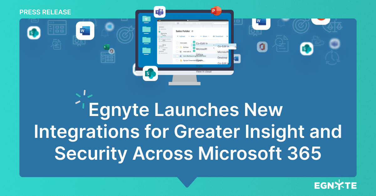 Egnyte Launches New Integrations To Provide Businesses Greater Insight ...