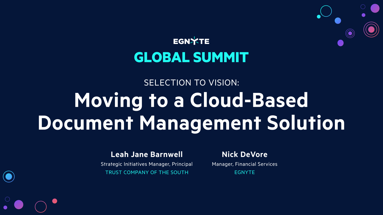 Selection to Vision: Moving to a Cloud-Based Document Management Solution