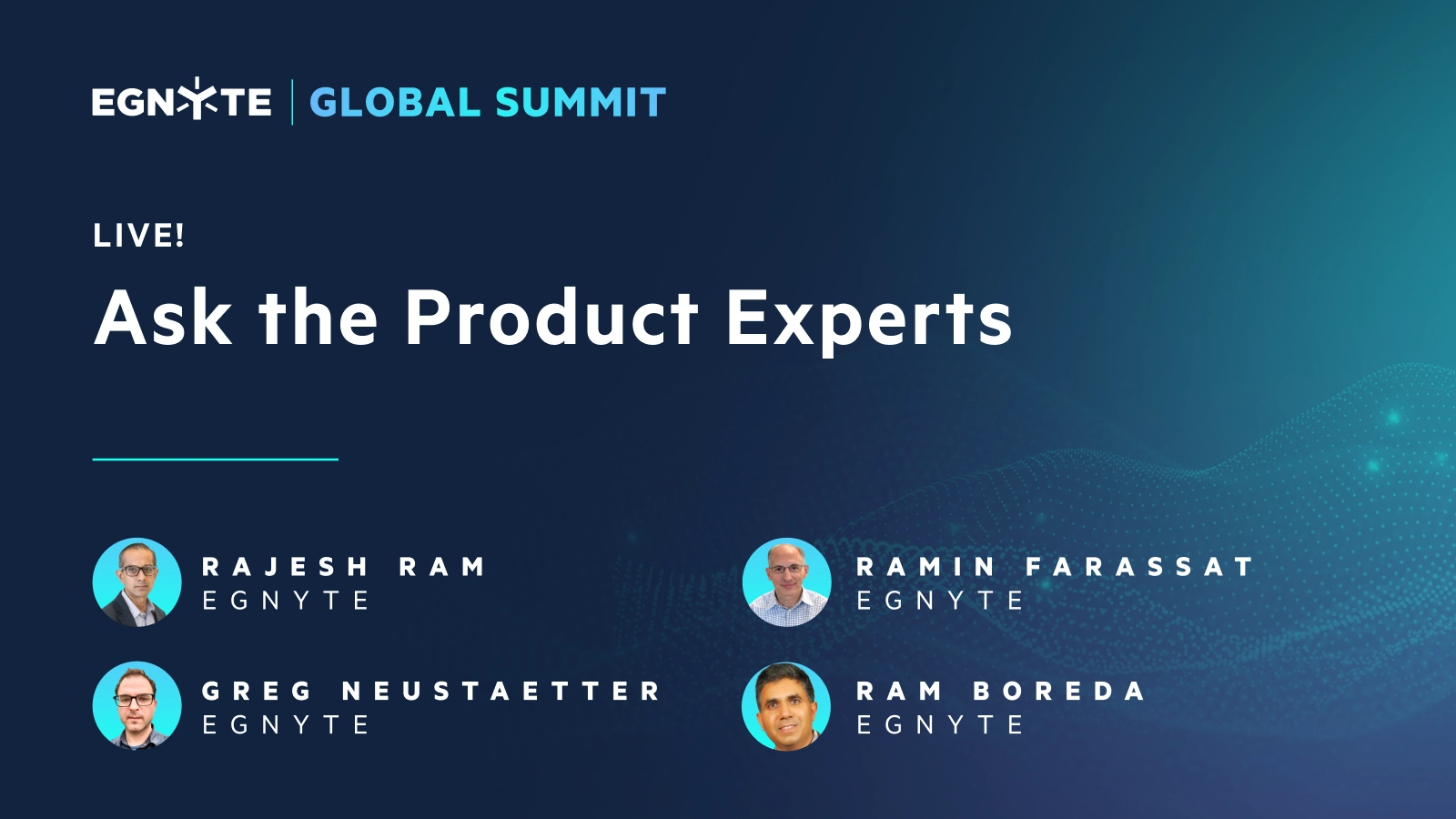 Ask the Product Experts - LIVE!