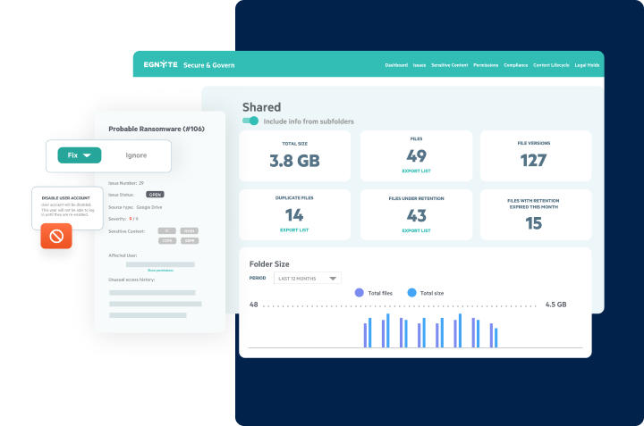 Monitor and Control Content | Egnyte